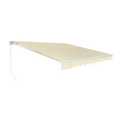 Markýza s klikou Balkonová markýza Ochrana proti slunci pro balkon 360 x 300 cm Béžová barva