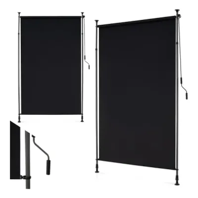 Venkovní vertikální markýza Výškově nastavitelná a výsuvná vertikální markýza 150 x 220-310 cm