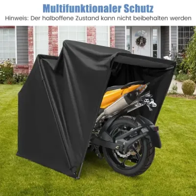 Plachta na motorku z oxfordské tkaniny s kovovým rámem Voděodolná Ziměodolná 345 x 137 x 190 cm