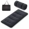 Japonská futonová matrace s pratelným potahem a taškou na přenášení Tatami mat black 90 x 200 cm