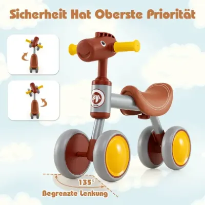 Balanční kolo 4kolové dětské balanční kolo bez pedálů Balanční kolo pro děti 18-36 měsíců