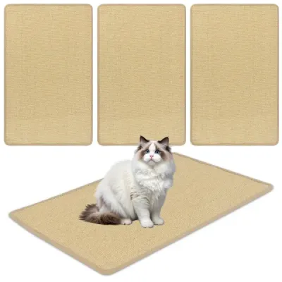 2 ks škrábací deska na zeď škrábací rohož kočka 80 x 50 cm sisalový koberec pro kočky samolepicí sisalová rohož na koberec příroda