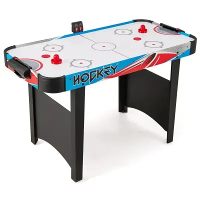 Elektrický stůl na vzdušný hokej s LED výsledkovou tabulí, stůl na vzdušný hokej 130 x 61 x 76 cm