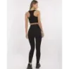 Sportovní top a legíny černé MODA5448