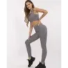 Sportovní top a legíny tmavošedé MODA5448