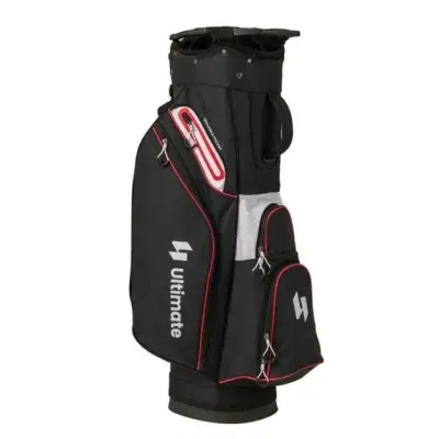 Golfová taška Lehký golfový vak s 14 přihrádkami Voděodolný golfový vak Černá