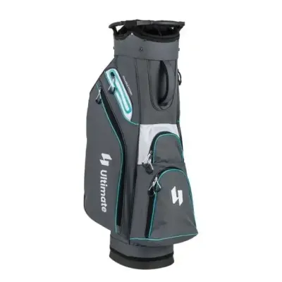 Golfový bag Lehký golfový bag s 14 přihrádkami Voděodolný golfový bag Šedý