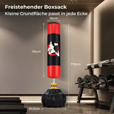 178 cm volně stojící boxovací pytel s nafukovací přísavnou základnou MMA kickboxerský pytel boxovací míč