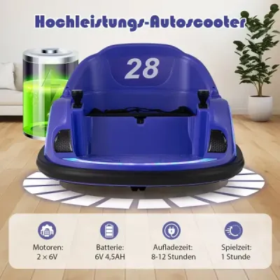 Dětské elektrické odrážedlo s blikajícími LED světly fialové barvy