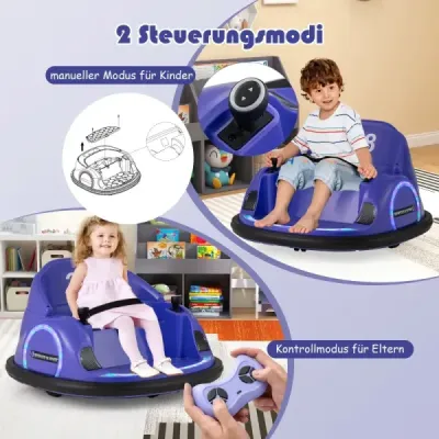 Dětské elektrické odrážedlo s blikajícími LED světly fialové barvy