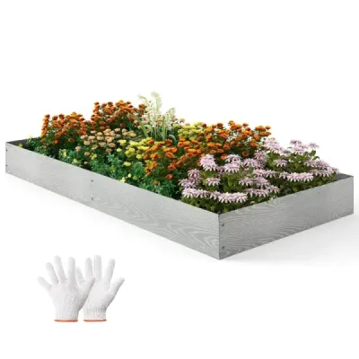 6dílný lem trávníku Pozinkovaný kov 6 m dlouhý Lemování záhonů DIY vyvýšený záhon Zahradní záhon 110 x 20 cm