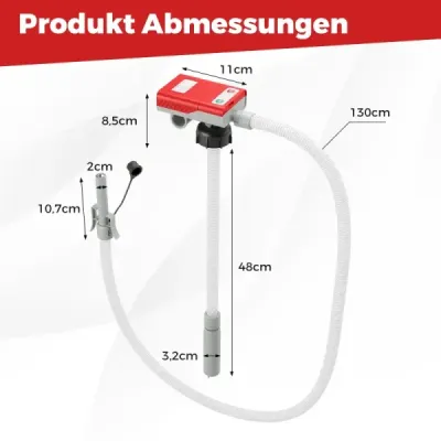 Palivové čerpadlo s automatickým zastavením, elektrické palivové čerpadlo o výkonu 3,8 GPM s adaptéry 3 velikostí