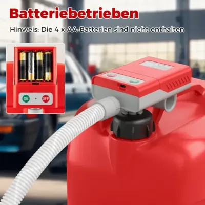 Palivové čerpadlo s automatickým zastavením, elektrické palivové čerpadlo o výkonu 3,8 GPM s adaptéry 3 velikostí