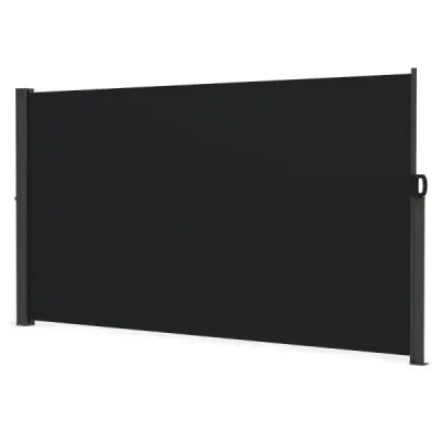 Boční markýza 300 x 18 x 160 cm Zahradní zástěna na soukromí Výsuvná hliníková ochrana proti slunci Ochrana proti větru na balkoně