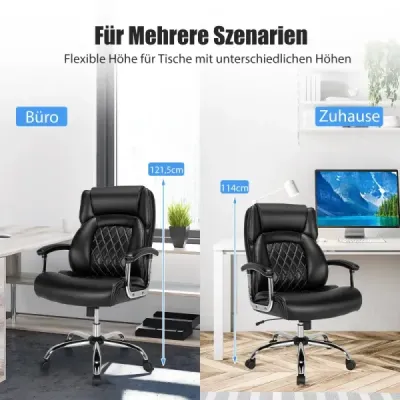 Manažerská židle ergonomická kancelářská židle s nosností až 225 kg kancelářská židle s houpací funkcí