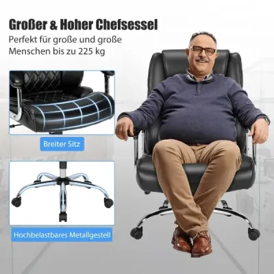 Manažerská židle ergonomická kancelářská židle s nosností až 225 kg kancelářská židle s houpací funkcí