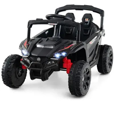 Dětské 12V elektrické auto s dálkovým ovládáním Elektrický UTV Truck Dětské auto Dětské vozidlo Černá barva
