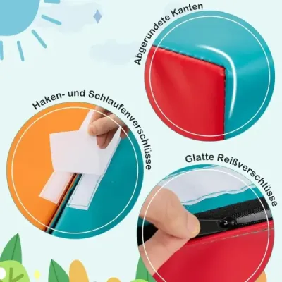 10 dílů pěnových stavebních bloků Měkké stavební bloky pro lezení Šplhání Klouzání Obří stavební bloky Zelená barva