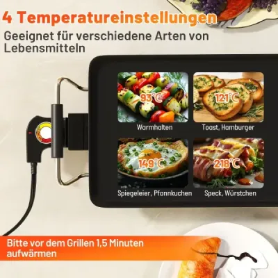 0cm elektrická plotna Teppanyaki gril s nepřilnavým povrchem BBQ gril elektrický gril