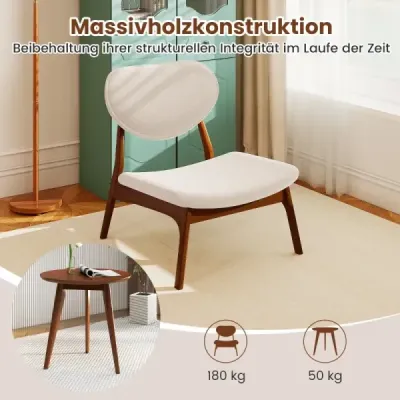 3dílné křeslo s odkládacím stolkem, čalouněná sada křesel, malý stolek se 2 židlemi, béžová
