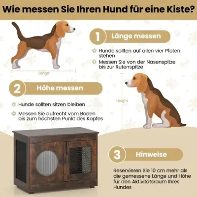 Klec pro psy Klec pro psy ve stylu nábytku s dvířky a oknem na PC Klec pro malé a střední psy Kočka Pet Brown 82 x 47 x 60 cm