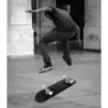 Kompletní skateboard Funboard Minicruiser Dřevěný longboard 20x79cm - černý