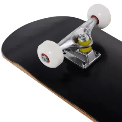 Kompletní skateboard Funboard Minicruiser Dřevěný longboard 20x79cm - černý