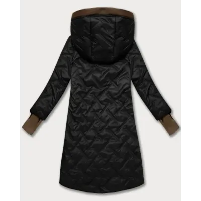 Prošivaná dámská podzimní bunda MODA2291BIG černá