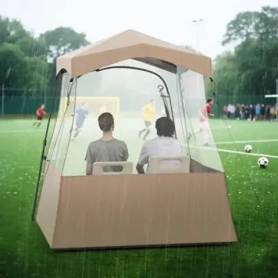 Sportovní stan 180 x 180 x 193 cm Průhledný stan s volným výhledem, robustní konstrukcí a přepravní taškou