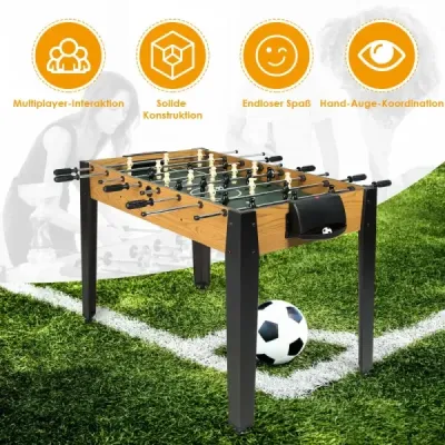 Stůl na stolní fotbálek soutěžní velikosti pro dospělé i děti, 122 x 61 x 79 cm