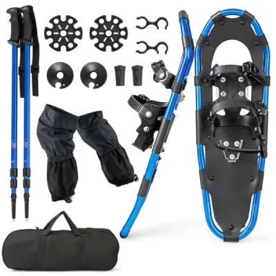Sada sněžnic 4 v 1 Sněžnice s dvojitým ráčnovým systémem vázání 53cm Navy Blue