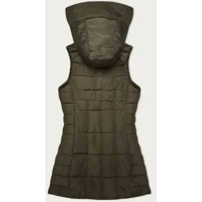 Dámská vesta s kapucí B8226 khaki