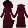 Dámská zimní bunda MODA3227 bordová