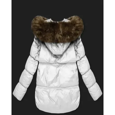 Dámská bunda bomber s kapucí S'West MODA8280 bílá