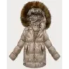 Dámská bunda bomber s kapucí S'West MODA8280 bežová
