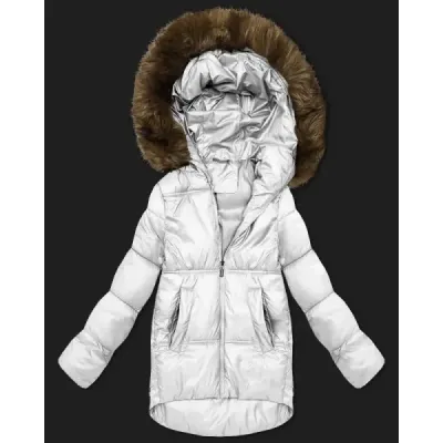Dámská bunda bomber s kapucí S'West MODA8280 bílá