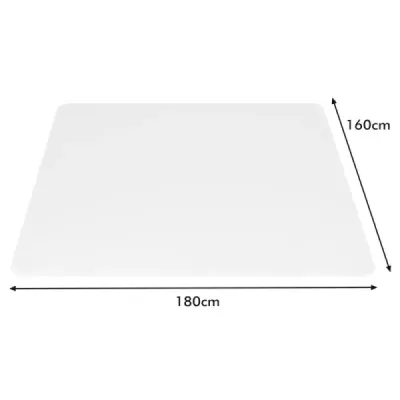 180 x 160 cm podložka pod kancelářskou židli Průhledná PVC ochranná rohož Podlahová ochranná rohož