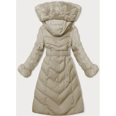 Dámská zimní bunda MODA3156 béžová