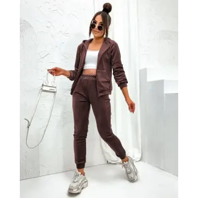 Dámská souprava MODA829 čekoládová