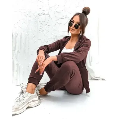 Dámská souprava MODA829 čekoládová