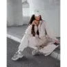 Dámský set se širokými kalhotami MODA21109 béžový