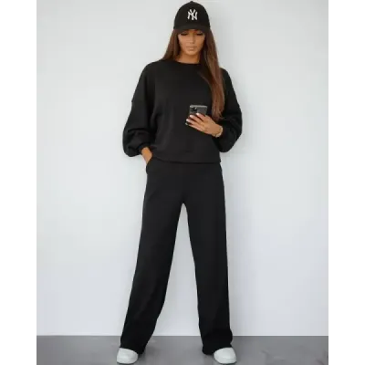 Dámský set mikina + kalhoty MODA1108 černý