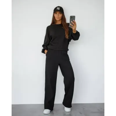 Dámský set mikina + kalhoty MODA1108 černý