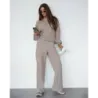 Dámský set mikina + kalhoty MODA1108 béžový