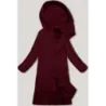 Dlouha dámská zimní bunda parka MODA3173 bordova