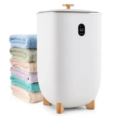35L Velký ohřívač ručníků s časovačem Elektrický sušák ručníků Stropní ohřívač Bílý