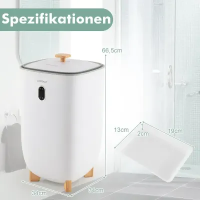 35L Velký ohřívač ručníků s časovačem Elektrický sušák ručníků Stropní ohřívač Bílý
