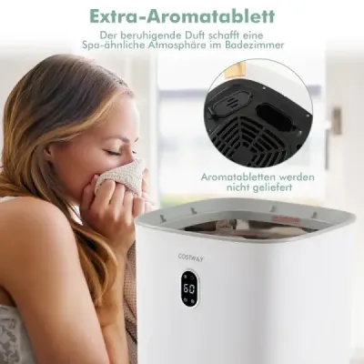 35L Velký ohřívač ručníků s časovačem Elektrický sušák ručníků Stropní ohřívač Bílý