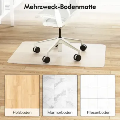 120 x 90 cm podložka pod kancelářskou židli Průhledná PVC ochranná rohož Podlahová ochranná rohož