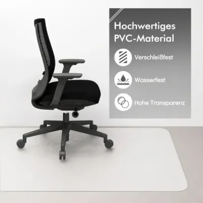 180 x 160 cm podložka pod kancelářskou židli Průhledná PVC ochranná rohož Podlahová ochranná rohož